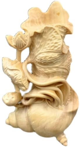 FYDCYHM Estatua De Madera De Caviar Tallado En Madera Hecho A Mano Decoración Boj Decoración Vintage Decoración De Escritorio Sala De Estar Dormitorio Oficina Casa Feng Shui Escultura