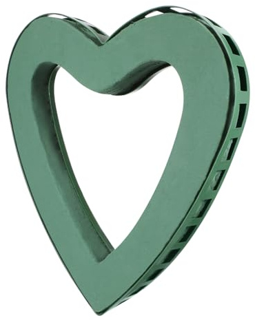 POPETPOP Portafiori a Forma di Cuore con Ventosa, Portafiori in Plastica con Schiuma Floreale per Fiori Freschi, Accessorio Floreale per Decorazioni Matrimonio e Addobbi Auto