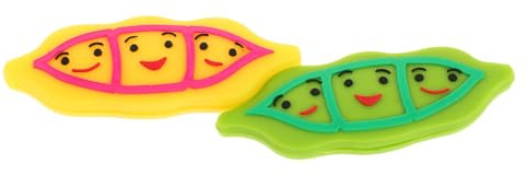 Milisten 2 Pezzi Ammortizzatori Smorzatori di Vibrazioni in Silicone per Strumento da Tennis Design Long Peasecod per Riduzione Vibrazioni Assorbimento Urti Resistente per Allenamento e