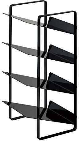 YAMAZAKI 4305 Tower Bottle Rack, Black, Steel, 20 x 20.5 x 40 cm