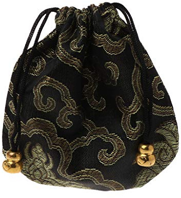 SimpleLife Bolsas de Bolsa de joyería Bolsa de Viaje de Seda Tradicional Bolsas de cordón de Bordado Chino para Embalaje de Regalo de joyería