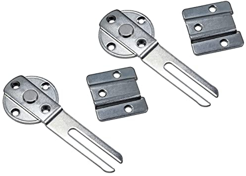 Gedotec TAVO 2 Stück Möbelverbinder Tischplattenverbinder Trennbar zum Anschrauben, Arbeitsplattenv., Tischverbinder für Esstisch, Schreibtisch und Büro