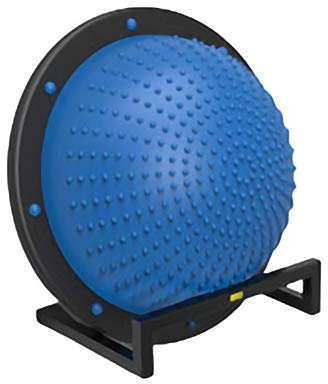 Balance Ball Yoga Ball Wandhalterung Lagerregal for Zuhause/Fitnessstudio, halber Übungsball Wobble Board Balance Trainer Zubehör (Color : Black)