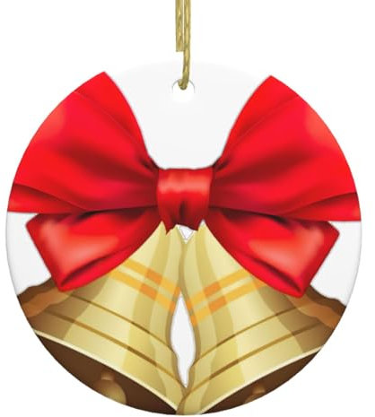 Weihnachtsglocken, bezaubernde Keramik-Weihnachtsdekoration, perfekte Urlaubsdekoration für ein festliches Zuhause