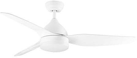 Orbegozo CP 131132 Ventilador de techo 132 cm motor DC 40W 6 velocidades 3 aspas silencioso mando a distancia reversible verano/invierno LED 24W 1200 lm 3000-6500K temporizador 1-8h 2 tijas