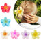 Blumen Haarklammer, 6 Stück Rutschfeste Hawaii Haarspange für Frauen, Große Flower Hair Clip Bunt, Hibiskus Klammer für Mädchen Dick/Dünn Haar