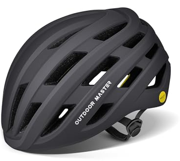 OutdoorMaster MIPS Bike Helmet for Adults-Two Removable Liners & Ventilation in Multi-Environment - Road Bicycle Helmets in Mountain, Motorway for Youth & Adult
