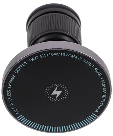Housoutil Cargador De Coche Soporte Magnético para Teléfono Cargador Inalámbrico para Coche Soporte Magnético para Rejilla De Ventilación Carga Accesorios