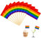 Palillos de dientes con bandera, 100 unidades LGBTQ arco iris palillos de dientes, banderas decorativas, bandera LGBTQ para palillos de cóctel, decoración de mesa