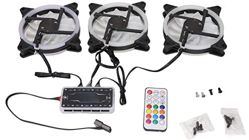 Enfriador de aire de CPU RGB, Ventilador de enfriamiento de CPU de CPU DC 12V 11 cuchillas 3 pines a prueba de choque Silent Strilent Heatsipation for Computer PC Case
