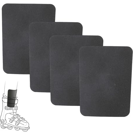 4st Benskydd för Skidor, 18x13,8cm Klippbara Benskydd Snowboard 8mm Tjocka Skumskydd Pjäxfoder för Män och Kvinnor Skidåkning Smällskydd (Svart)