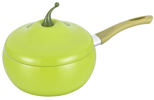 Ollas Pequeñas para Cocinar,Olla Para Cocción Lenta De Verduras Y Frutas - Sartén Con Tapa | para Cocinas de Inducción Eléctricas y Placas de Cocina, para Cocinar, Freír, Leche, Sopa y