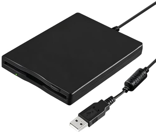 USB Floppy Drive 3.5Inch External, Portable Disk Floppy 1.44 MB FDD USB Drive Card Reader Computer Accessory External Removable for Windows 98SE / ME / 2000 / XP VISTA, PC, OS8.6 or Above