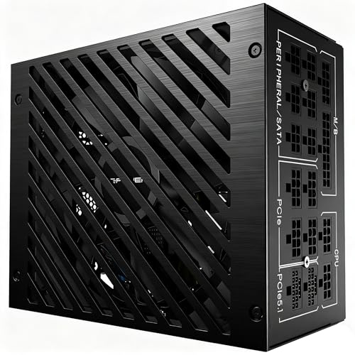 LC-POWER LC1200P V3.1 1200W PC Netzteil, 80 Plus Platinum Effizienz, ATX 3.1-Netzteil, PCIe 5.1 Kompatibel, Vollmodular, 135mm Lüfter, Leiser Betrieb für Gaming-PC und Server