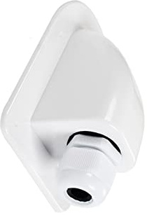 Scatola passacavi a doppio ingresso Pannello solare Tetto Passacavi Passacavi Cavo Camper Bianco Doppio foro RV Accessori for auto for yacht per Roulotte e Barche(Single Hole White)