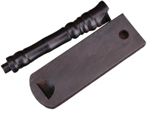 Yardwe Soporte de Exhibición para Flauta de Escritorio en Madera de Ébano Negro Estante para Guardar Instrumentos de Viento Soporte Compacto para Colección y Almacenamiento Musical