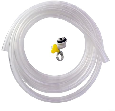 Entgoinggo Split AC Drain Hose Flexible Condensate Pipe Kit | With Connector And Clamp, Leak-Proof, Aircon Drip Tube, For Home Office Hotel School