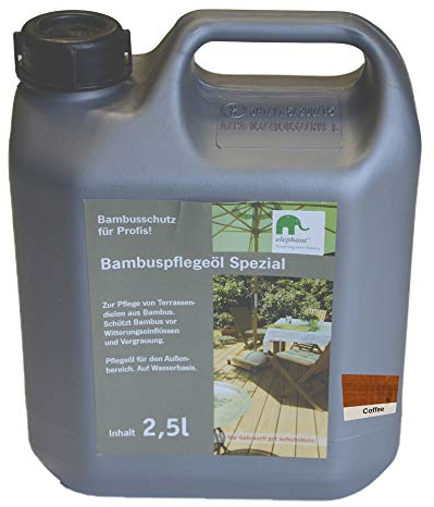 elephant Bambus-Pflegeöl Spezial, für CoBAM-Terrassendielen, coffee, 2,5 L