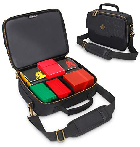 ENHANCE MTG Custodia da Viaggio Deck Box - Conservazione delle Carte Borsa per il Trasporto Compatibile con Magic the Gathering, Dragon Ball Super Card Game, Pokémon TCG e Altro - Deposito Accessori