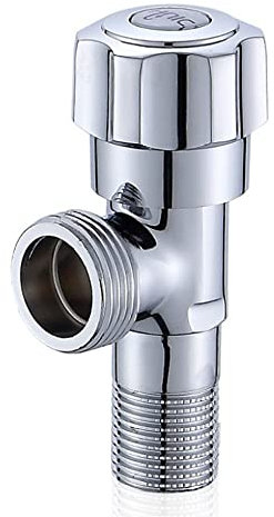 NUZAMAS Spüle Ventil Umlenker Wasserhahn Splitter für Küche oder Bad, Chrom Wasserhahn Adapter (1/2 In) (3/4 Out) 2-Wege-Wasserhahn Umleitungsventil, Waschbecken Wasserhahn Ersatz