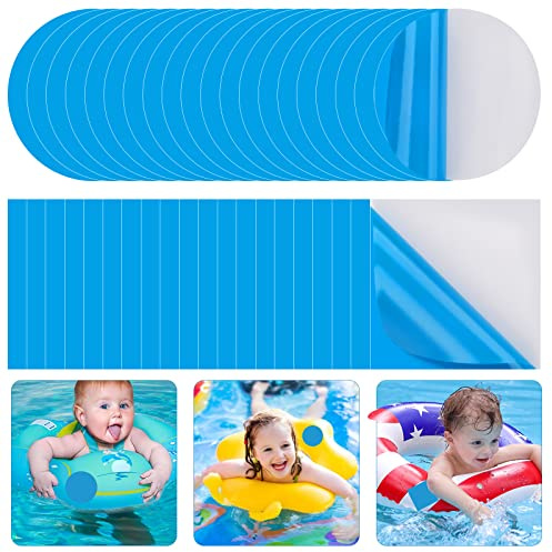 KATELUO 40 Stück Selbstklebende Reparaturflicken Pool,Pool Patches, Poolflicken Selbstklebend, Pool Flicken Selbstklebend Unterwasser, Reparatur Pool Flicken für Wasserbett, Aufblasbaren Sofas/Pools