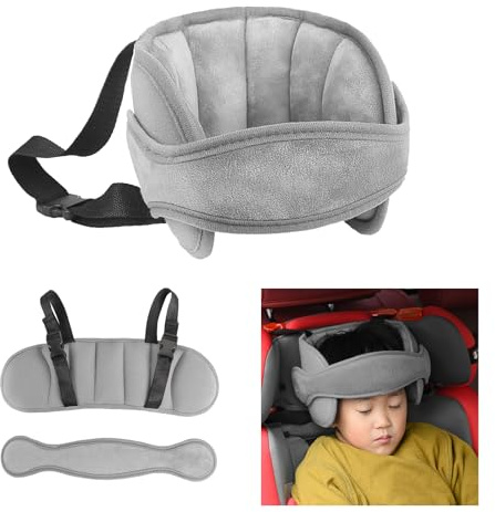 Supporto per la testa da viaggio per seggiolino auto per bambini, poggiatesta regolabile per bambini, fascia di supporto per la testa, cinghia per la testa, cuscino per dormire di sicurezza per auto
