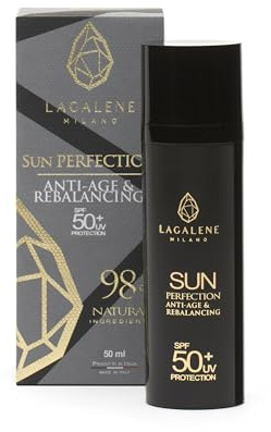 Lagalene Milano Holistic Beauty Sun Perfection, Crème de Jour Anti-âge avec Protection Solaire, 50 ml
