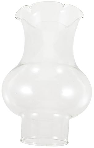 Cabilock Lampada a Petrolio a 28 Fori, Diametro 3 cm, Paralume in Vetro Antico, Camino, Vaso per Piante, Acquario, Uragano, Vintage, Nostalgia