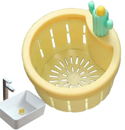 Cactus Kitchen Sink Drain Strainer, Press Automatic Dumping Basket, Filtro Lavandino Cucina, Filtro Scarico Lavandino, Filtro A Cestello Di Scarico Per Lavello Da Cucina Multifunzionale