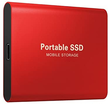 Tipo C USB 3.1 SSD Memoria flash portátil SSD de 4 TB Disco duro SSD portátil Disco duro SSD para computadora portátil de escritorio (Color: Rojo, Tamaño: 2 TB)