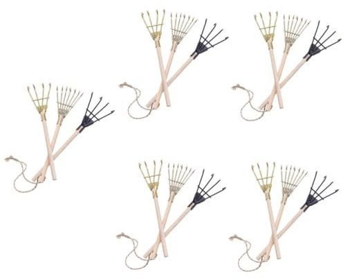 INOOMP 15pcs Mini Zen Garden Rake Small Ashes Rake Garden Tool Desktop Ornament