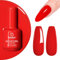 beetles Gel Polish, 1 Pcs 15ml Scarlet Red Colour All Season Neutral Soak Off UV LED Gel Polish Nail Art Design Manicure Salon DIY Home Spring Summer Gift for Women Girls