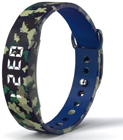 findtime Digitaluhr Damen Herren Digital Armbanduhr Schrittzähler Fitnessarmband Fitnessuhr ohne App und Handy Fitness Tracker Mädchen Junge Uhr Wecker Wasserdicht Kalorien