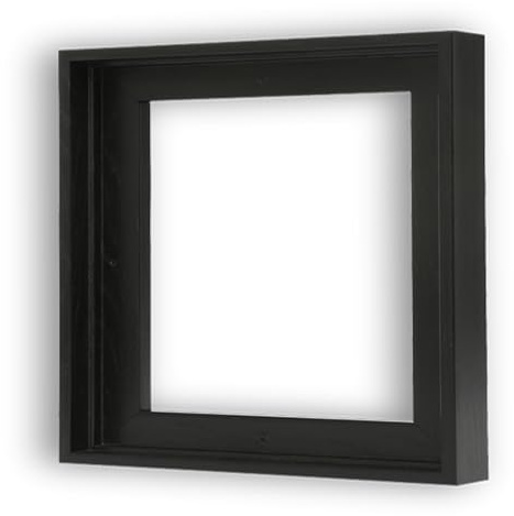 VAREIHNAZ Canvas Floater Frames for 20x20Canvas Paintings,Square Canvas Frame,Floating Frames for Canvas with 0.6~0.9 Deep for Wall Decor Oil Painting (Black)