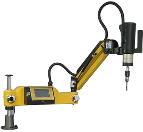 Filettatrice elettrica M3-M16, filettatrice elettrica multidirezionale a 360°, braccio di filettatura flessibile a 312 giri/min con 8 pinze standard, raggio di lavoro di 1000 m