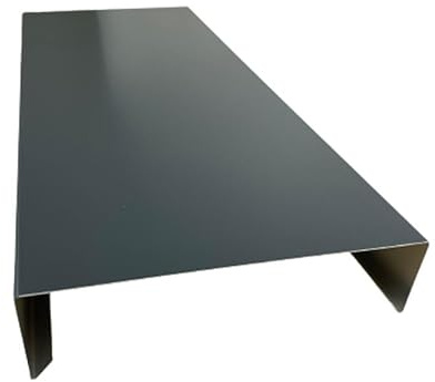 1 m Mauerabdeckung Alu anthrazit RAL 7016 Stärke 1,5 mm (Skizze beachten) (Zuschnitt 40 cm)