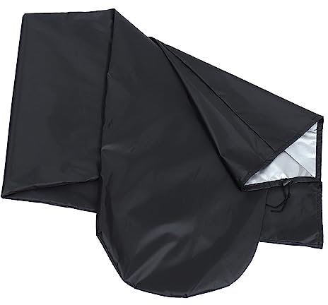 Kisangel Surfboard Protective Cover Lightweight Ski Cover Bag for Board Storage Portable Board Black Tarpaulin for Outdoor Use