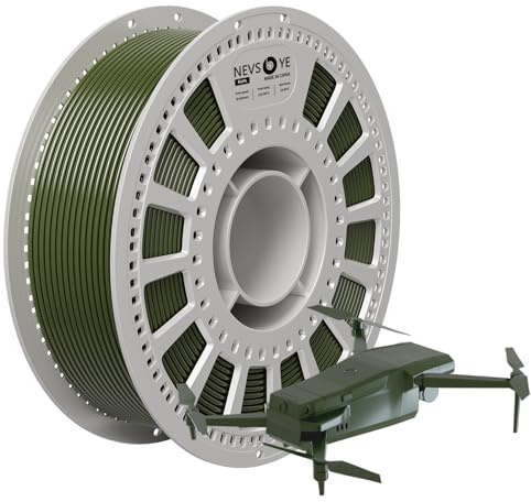 PETG Filament 3D Drucker 1.75mm, 1kg Spule, Maßgenauigkeit +/- 0.02mm, passend für die meisten Drucker, verhedderungsfrei für reibungsloses Drucken (ArmeeGrün)