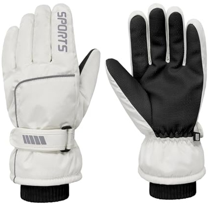Long Keeper Guantes de esquí para mujeres y hombres, resistentes al viento, con pantalla táctil, térmicos, impermeables, para clima frío, guantes cálidos para ciclismo, correr, senderismo, caminar