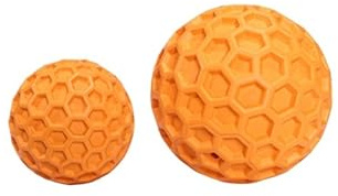 ZGHQHCDRH 2 pièces de Jouets interactifs for Le Plaisir Personnel et Le soulagement de l'ennui avec des Boules en nid d'abeille Qui Peuvent Produire des Sons(Orange,L)