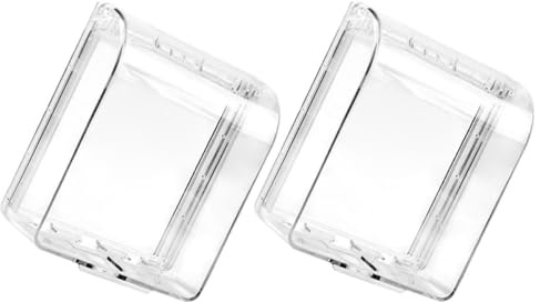 MAGICLULU Copripresa Adesivo Trasparente per Presa a Muro 86 Tipo, Protezione Resistente alle Intemperie, 2 Pezzi, Montaggio senza Forature, Adatto a Ambienti Umidi come Bagno e Doccia