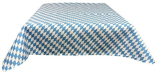 JEMIDI Stofftischdecke für Biertische Tischdecke Bierbank Bierzelt Bierzelttisch Garnitur Biertische Tischdecken Decke Tisch 90cm x 240cm für Biertische Bayrische Raute