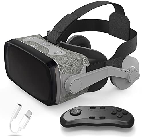 Occhiali VR, Visore Realtà Virtuale, Cuffie 3D VR Compatibile con Tutti Gli, Lente Regolabile per Film e Giochi 3D, per iPhone 13 Pro Max/13 Pro/13/12/11, per Samsung Galaxy S21, Huawei, Xiaomi