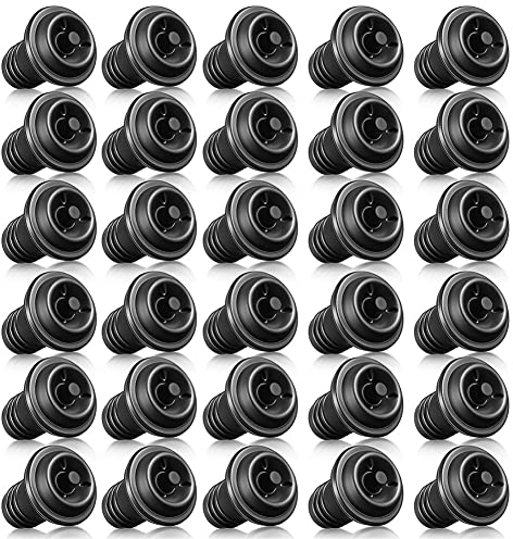 Xusywdm 30 PièCes Bouchon de Vin Refermable Pompe à Vin Bouchons Sous Vide Bouchon de Vin Sous Vide RéUtilisable éConomiseur de Vin Bouchons Sous Vide