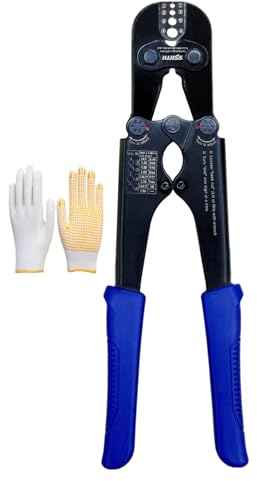 szhdxsy 2 in 1 Wire Rope Crimping Tool, Wire Rope Crimper and Cutter,for Aluminum Oval Sleeves,Stop Sleeves,Crimp Ferrules,Crimping Loop sleeve From 3/64-inch to 1/8-inch