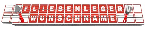 2m Zollstock - Fliesenleger - mit Wunschname - Text - Spruch - individuell personalisiert - Glieder-Maßstab - Meterstab bedruckt - für Männer Opa Papa Vatertag Wunschtext Weihnachten Baustelle