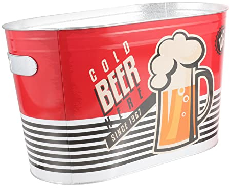 Cabilock Seau À Glace pour Traiteur Ouverture pour Bière avec Poignée en Métal Idéal pour Fête Bar Événement en Plein Air