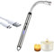 iJiGui Accendino Elettrico, Arco Elettrico Accendino da Cucina Accendigas, Accendini USB Ricaricabile, Collo Lungo Girevole a 360°, Antivento per Candele Gas Cucina Grill Barbecue(Argento)