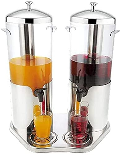 Dispensador de cerveza Dispensador de bebidas con grifo Dispensador de cerveza Dispensador de bebidas doble de 5 litros Dispensador de cerveza de gran capacidad Perfecto para fiestas para fiesta