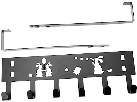 MUSISALY Eisen Tür Kleiderbügel Lagerung Rack Tür Handtuch Aufhänger Keine Loch Zurück Rack